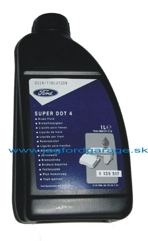 Brzdov� kvapalina SUPER DOT-4 Ford 1L
